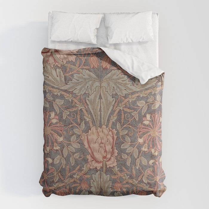 Honeysuckle (1876) by William Morris  Duvet Cover Gallery Image 6