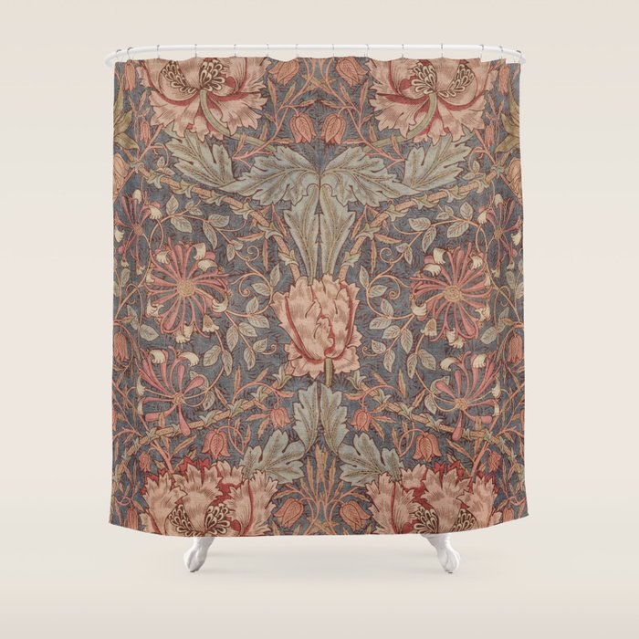 Honeysuckle (1876) by William Morris  Shower Curtain Gallery Image 1