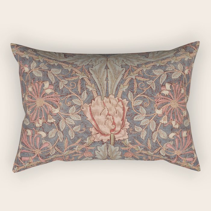 Honeysuckle (1876) by William Morris  Rectangular Pillow Gallery Image 2