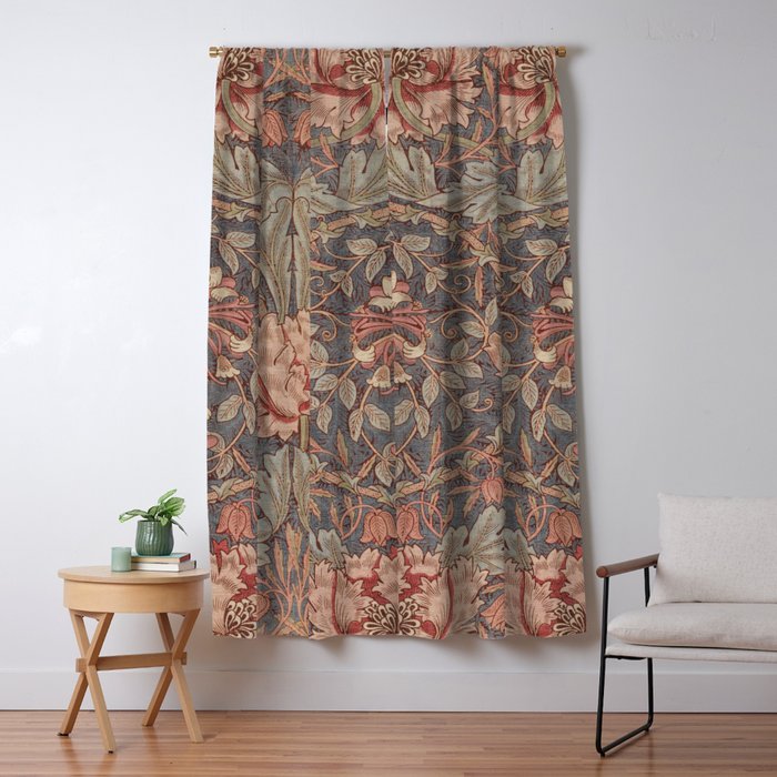 Honeysuckle (1876) by William Morris  Window Curtain Gallery Image 1