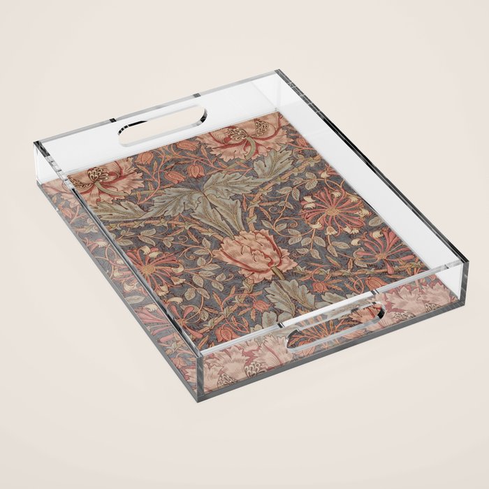 Honeysuckle (1876) by William Morris  Acrylic Tray Gallery Image 1