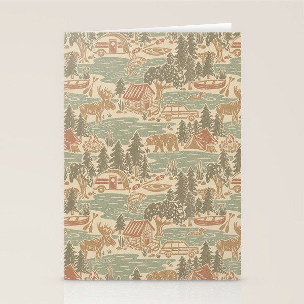 North Country Summer - soft neutrals Stationery Card Gallery Image 2