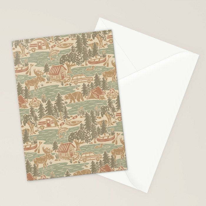 North Country Summer - soft neutrals Stationery Card Gallery Image 2