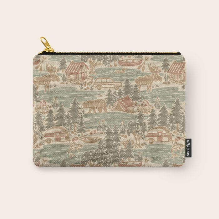 North Country Summer - soft neutrals Carry All Pouch Gallery Image 1