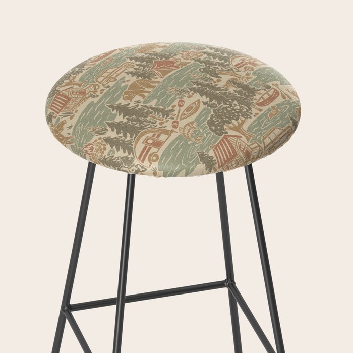 North Country Summer - soft neutrals Stool Gallery Image 2