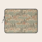 North Country Summer - soft neutrals Laptop Sleeve Gallery Image 1