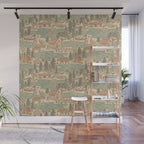 North Country Summer - soft neutrals Wall Mural Gallery Image 1