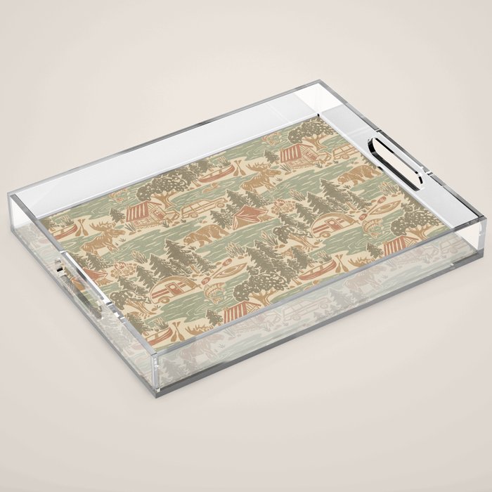 North Country Summer - soft neutrals Acrylic Tray Gallery Image 1