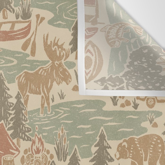 North Country Summer - soft neutrals Wall Tapestry Gallery Image 3