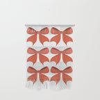 Elegant Red Bow Pattern: A Classic and Stylish Design Wall Hanging Gallery Image 1