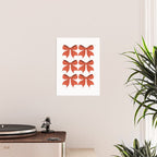 Elegant Red Bow Pattern: A Classic and Stylish Design Poster Gallery Image 2