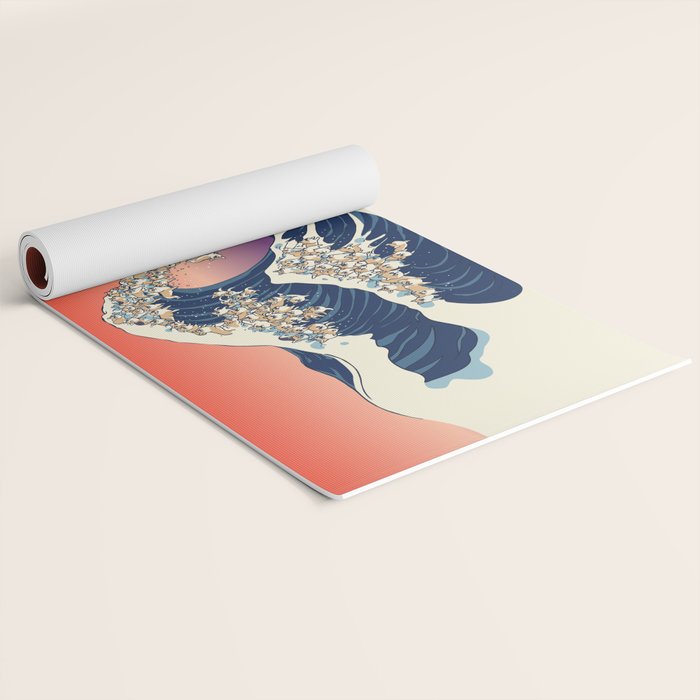 The Great Wave of Corgis Yoga Mat Gallery Image 2