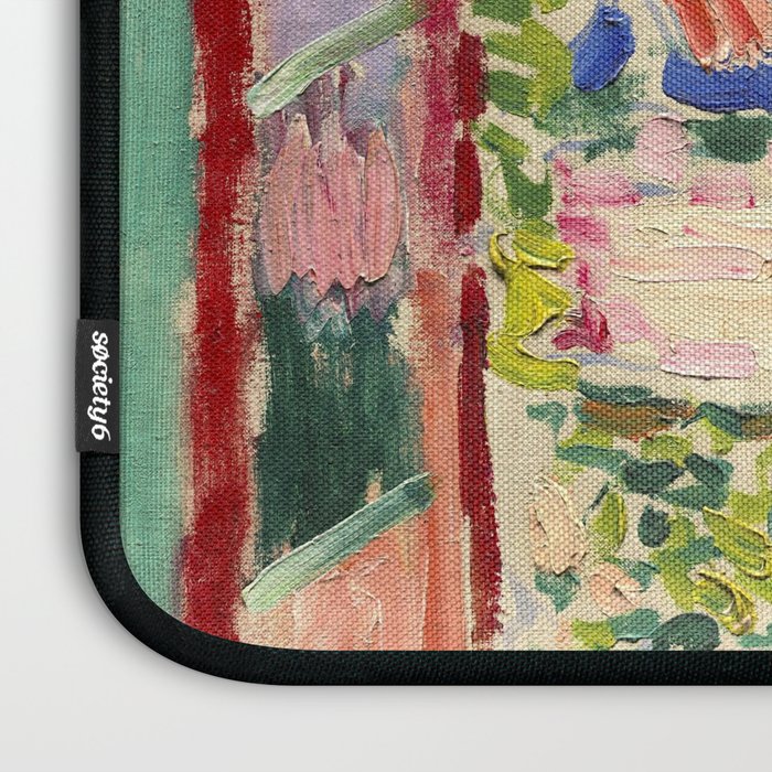 Henri Matisse's Open Window, Collioure 1905 French Riviera portrait nautical painting masterpiece Laptop Sleeve Gallery Image 3