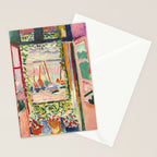 Henri Matisse's Open Window, Collioure 1905 French Riviera portrait nautical painting masterpiece Stationery Card Gallery Image 2