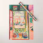 Henri Matisse's Open Window, Collioure 1905 French Riviera portrait nautical painting masterpiece Wrapping Paper Gallery Image 1