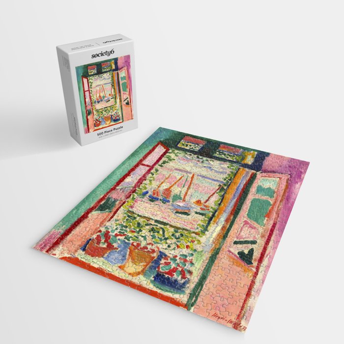 Henri Matisse's Open Window, Collioure 1905 French Riviera portrait nautical painting masterpiece Jigsaw Puzzle Gallery Image 2