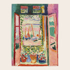 Henri Matisse's Open Window, Collioure 1905 French Riviera portrait nautical painting masterpiece Poster Gallery Image 4