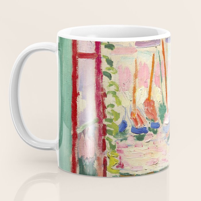 Henri Matisse's Open Window, Collioure 1905 French Riviera portrait nautical painting masterpiece Coffee Mug Gallery Image 3