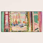 Henri Matisse's Open Window, Collioure 1905 French Riviera portrait nautical painting masterpiece Desk Mat Gallery Image 3