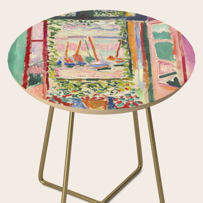 Henri Matisse's Open Window, Collioure 1905 French Riviera portrait nautical painting masterpiece Side Table Gallery Image 2