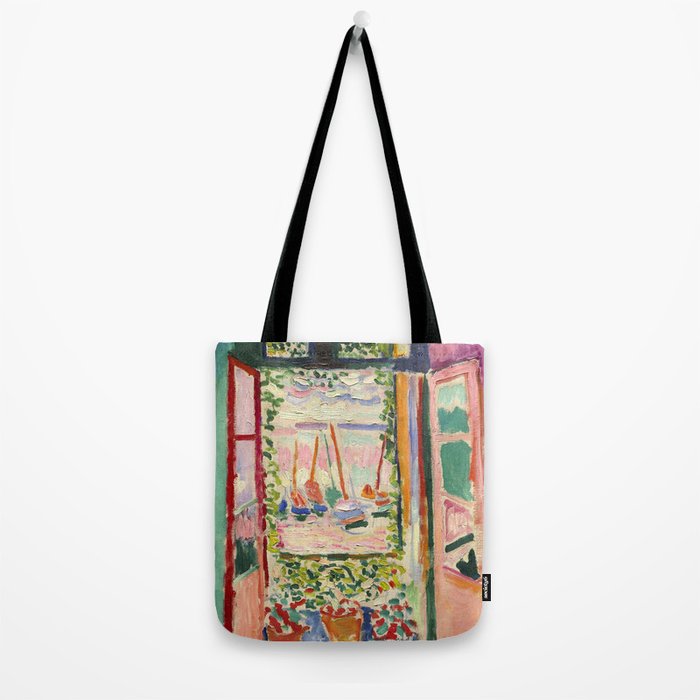 Henri Matisse's Open Window, Collioure 1905 French Riviera portrait nautical painting masterpiece Tote Bag Gallery Image 2