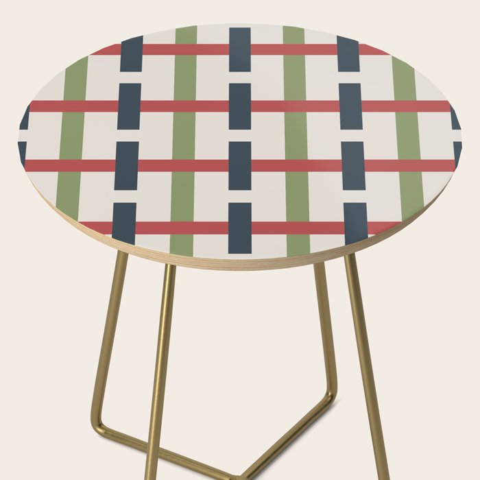 Woven Christmas Plaid 2025 Side Table Gallery Image 2