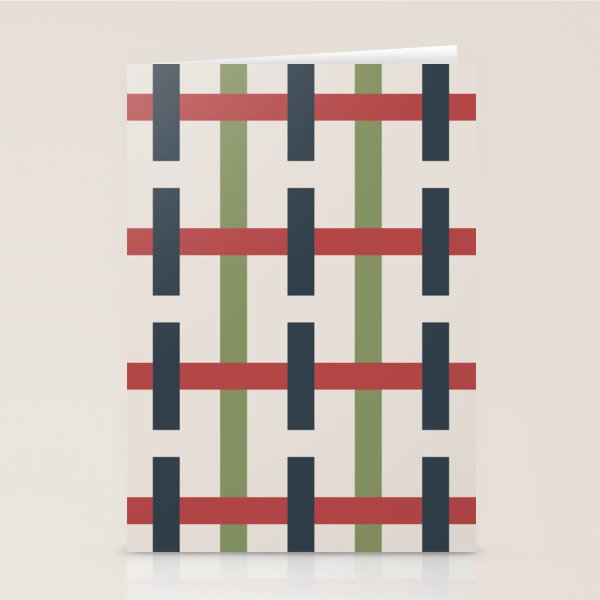 Woven Christmas Plaid 2025 Stationery Card Gallery Image 2