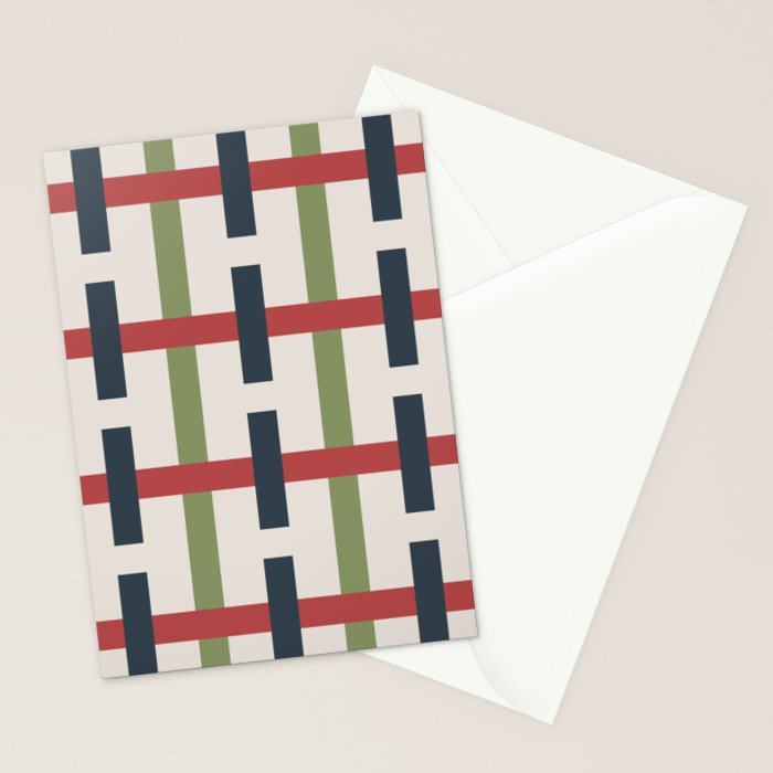 Woven Christmas Plaid 2025 Stationery Card Gallery Image 2