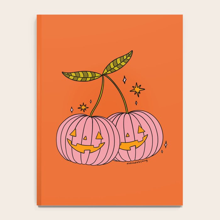 Pink Pumpkin Cherries Notebook Gallery Image 4