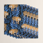 Tiger and leaf pattern Wrapping Paper Gallery Image 3