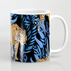 Tiger and leaf pattern Coffee Mug Gallery Image 1