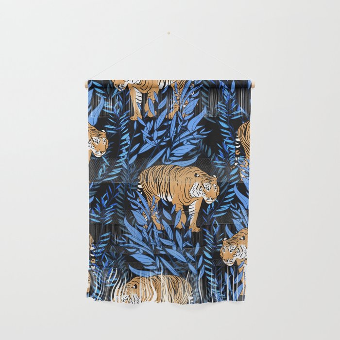 Tiger and leaf pattern Wall Hanging Gallery Image 1