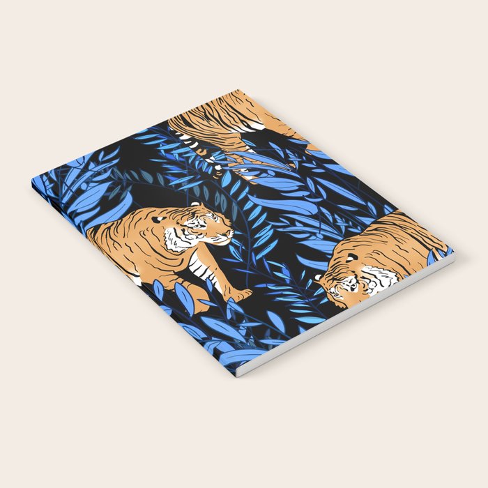 Tiger and leaf pattern Notebook Gallery Image 2