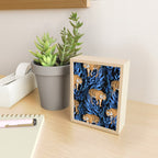 Tiger and leaf pattern Mini Art Print Gallery Image 2