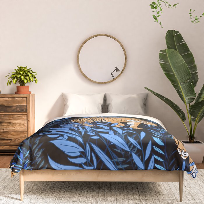 Tiger and leaf pattern Comforter Gallery Image 3