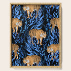 Tiger and leaf pattern Serving Tray Gallery Image 1