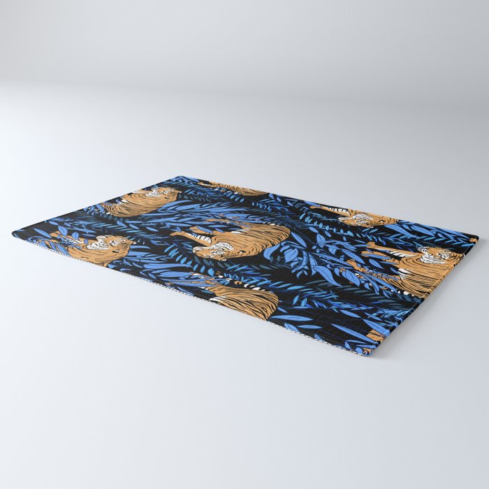 Tiger and leaf pattern Rug Gallery Image 3
