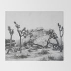 JOSHUA TREE XIV / California Desert Throw Blanket Gallery Image 2