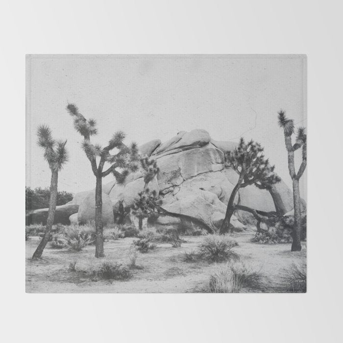 JOSHUA TREE XIV / California Desert Throw Blanket Gallery Image 2