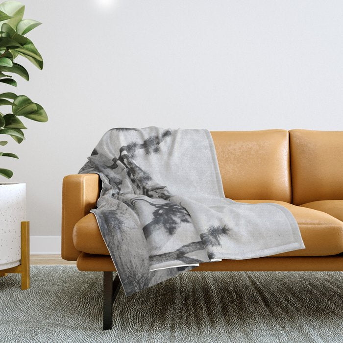 JOSHUA TREE XIV / California Desert Throw Blanket Gallery Image 1