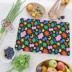 Colorful abstract organic shape art pattern Cutting Board Gallery Image 2