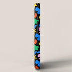 Colorful abstract organic shape art pattern iPhone Case Gallery Image 2