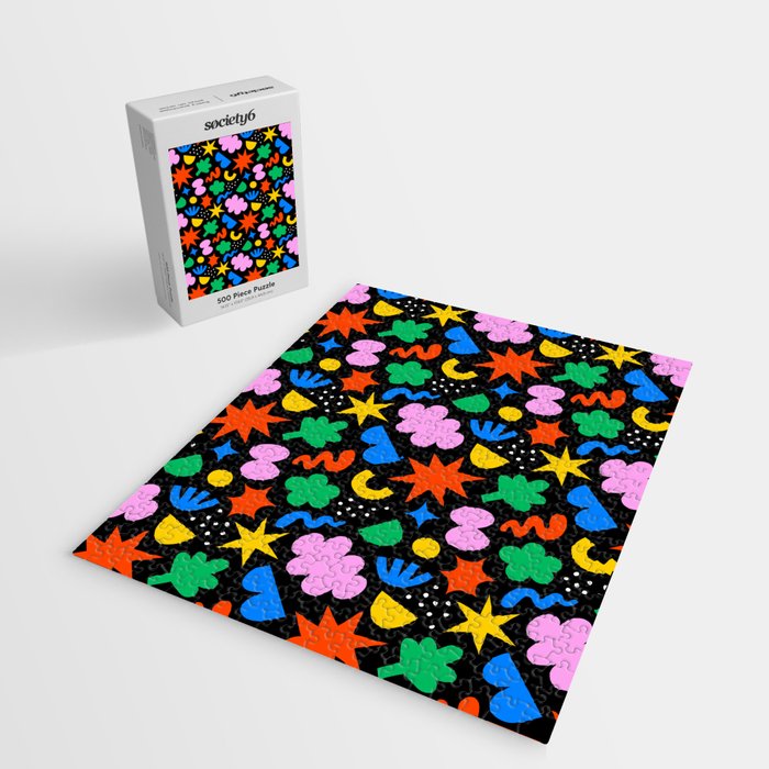 Colorful abstract organic shape art pattern Jigsaw Puzzle Gallery Image 2