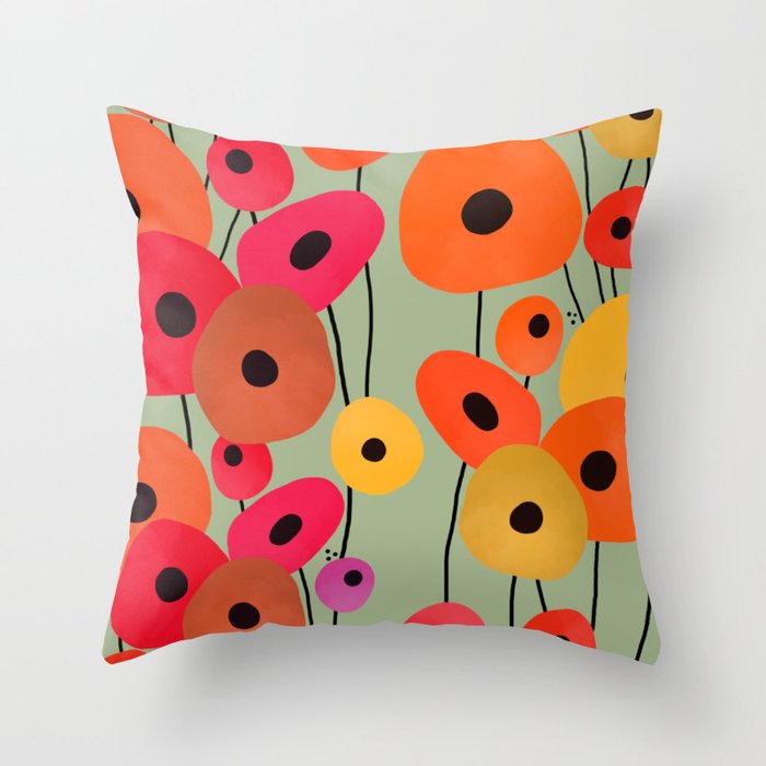Fleur de Jardin - Flower Market Throw Pillow Gallery Image 6