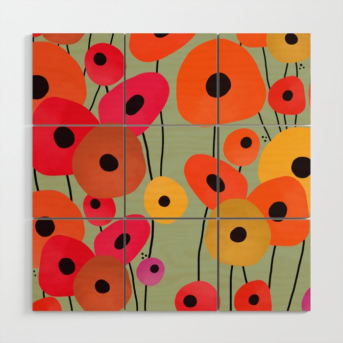 Fleur de Jardin - Flower Market Wood Wall Art Gallery Image 1