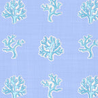 Coastal Coral Block Print in Blue and Aqua Coffee Mug Gallery Image 2