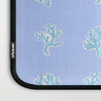 Coastal Coral Block Print in Blue and Aqua Laptop Sleeve Gallery Image 3