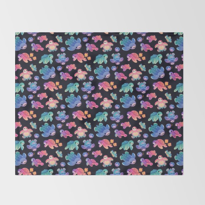 Sea turtle Throw Blanket Gallery Image 2