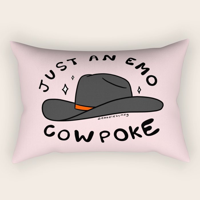 Just An Emo Cowpoke Rectangular Pillow Gallery Image 1