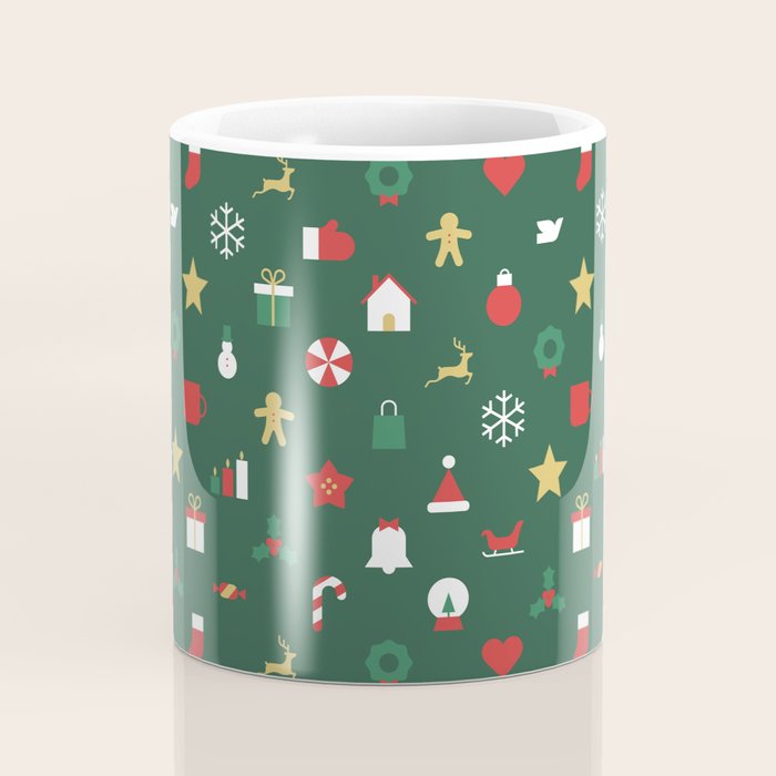 Geometric christmas decoration pattern Coffee Mug Gallery Image 4